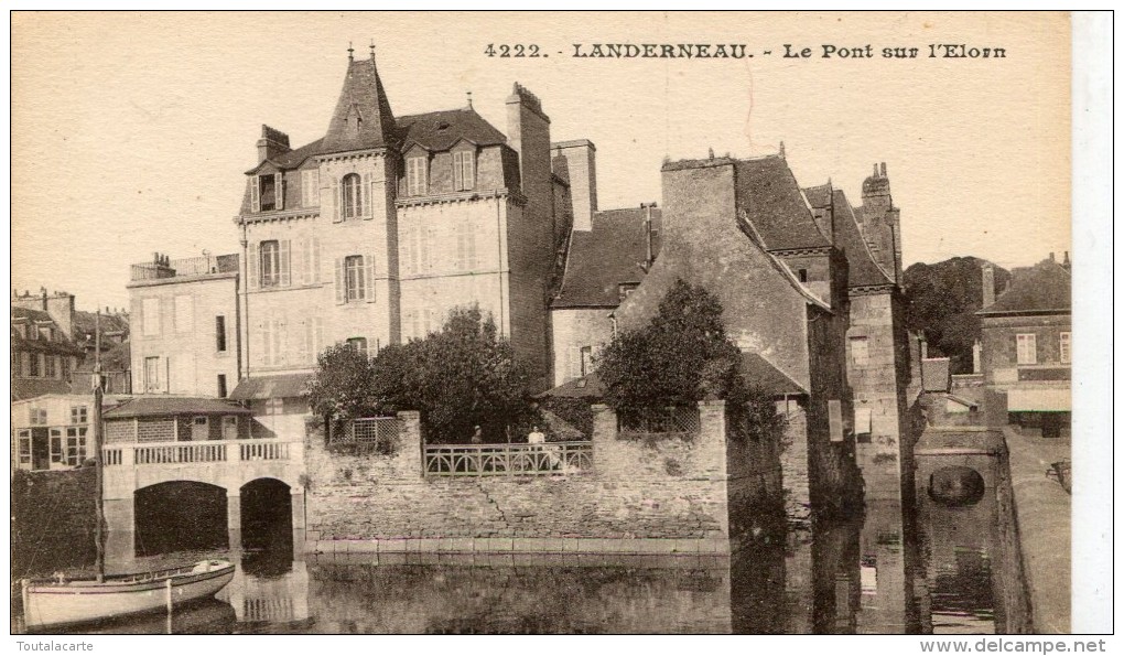 CPA 29 LANDERNEAU LE PONT SUR L ELORN - Landerneau