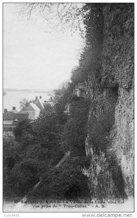 CPA - MONTLOUIS (37) - Vue Prise Du Trou-Collas Sur Un Quartier Du Bourg Et La Vallée De La Loire - Autres & Non Classés