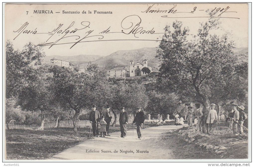 25823g  MURCIA - Santuario De La Fuensanta - 1907 - Murcia