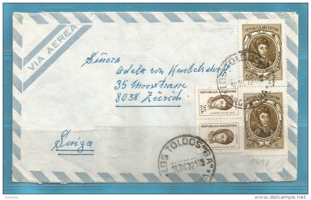 BRIEF / LETTER / LETTRE .AIR MAIL ARGENTINA > SUISSE.. O   ZIE / VOIR SCAN ..SUPER SALE ... 31 - Luftpost