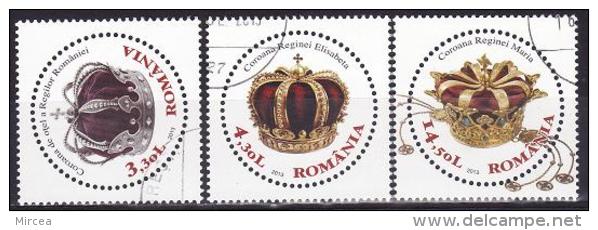 C2006 - Roumanie 2013  - Courons 3v. Obliteres - Used Stamps