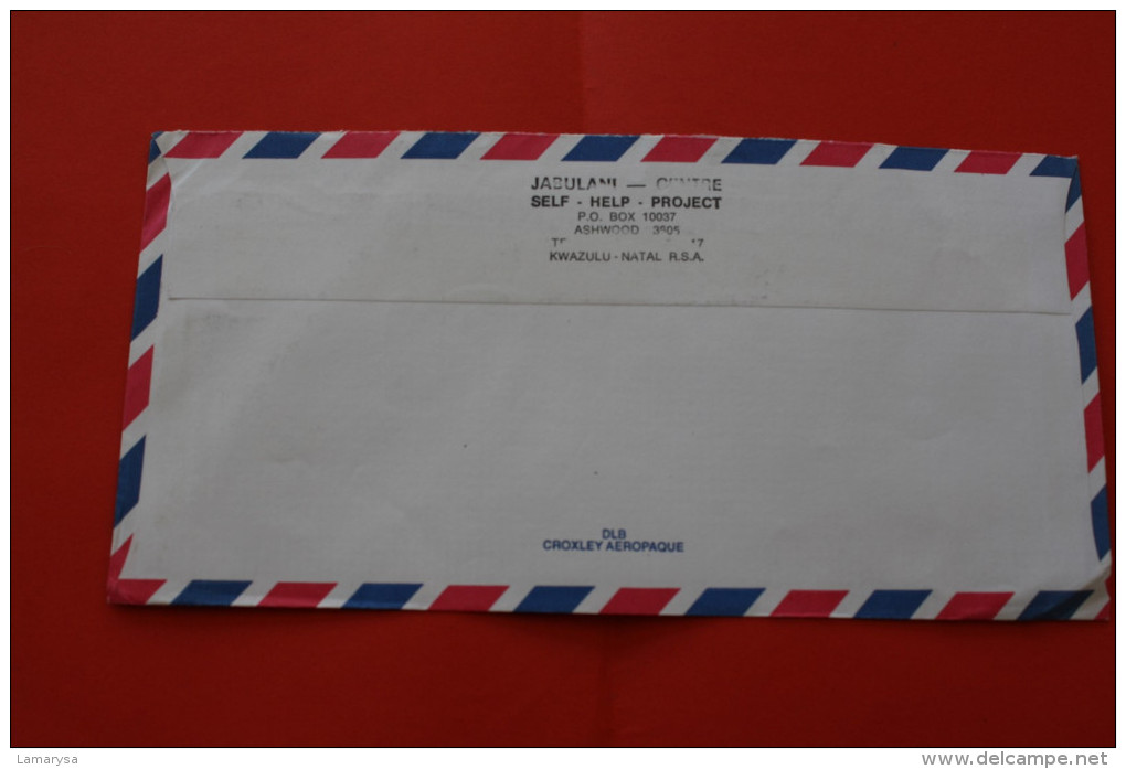 LETTRE LETTER->AFRIQUE DU SUD/SOUTH AFRICA AFF. BLOC BLOCK HAPPY BIRTHAY 90TH MADIBA NELSON MANDELA INTERNATION AIR MAIL - Lettres & Documents