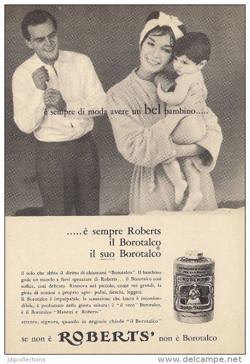 # BOROTALCO MANETTI & ROBERTS Florence 1950s Advert Pubblicità Publicitè Reklame Firenze Talc Talcum Powder Cosmetics - Non Classés