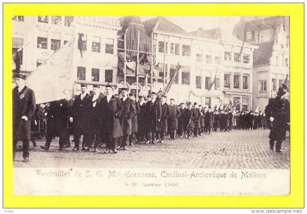 * Mechelen - Malines (Antwerpen - Anvers) * (Th. Pauwels - Photo Gauthier) Funérailles De S.G.Mer Goossens, Cardinal - Malines