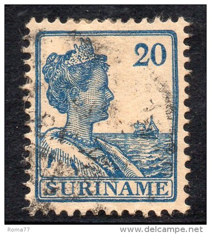 W3108 - SURINAME 1922 ,  N. 95  Usato - Suriname ... - 1975