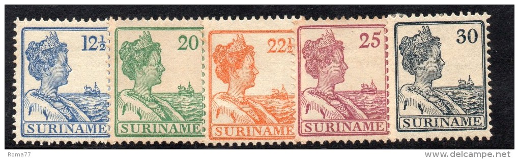 W3109 - SURINAME 1922 ,  5 Valori * Mint - Suriname ... - 1975