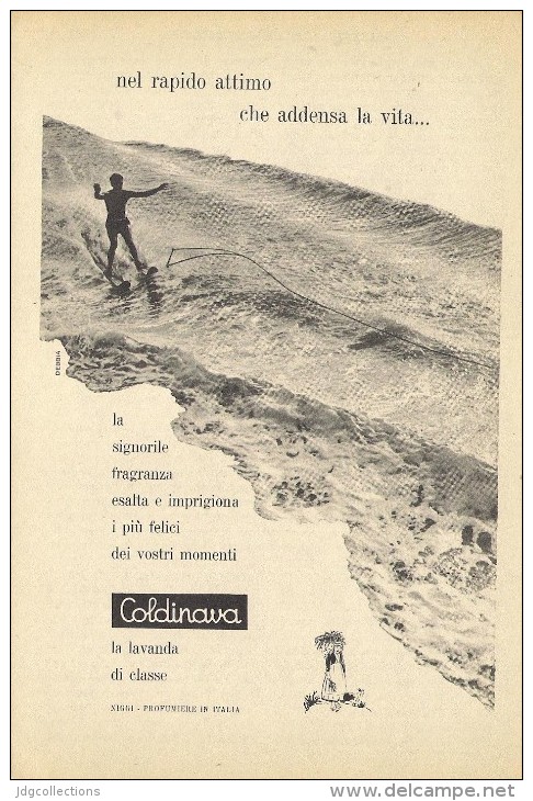 # LAVANDA COLDINAVA NIGGI IMPERIA 1950s Advert Pubblicità Publicitè Reklame Perfume Parfum Profumo Surf - Unclassified