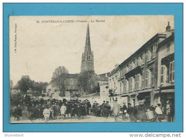 CPA 94 - Marchands Ambulants Marché FONTENAY-LE-COMTE 85 - Fontenay Le Comte