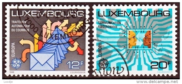 Luxemburg Mi 1199,1200 Europa Cept  Gestempeld Fine Used - 1988