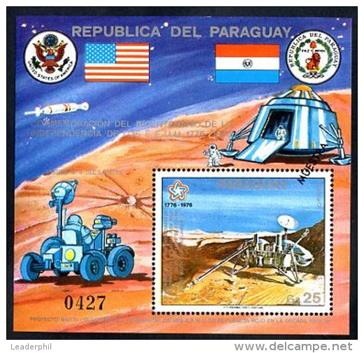 PARAGUAY - SPACE - COSMOS Mi # Bl 282 SPECIMEN VF - Paraguay