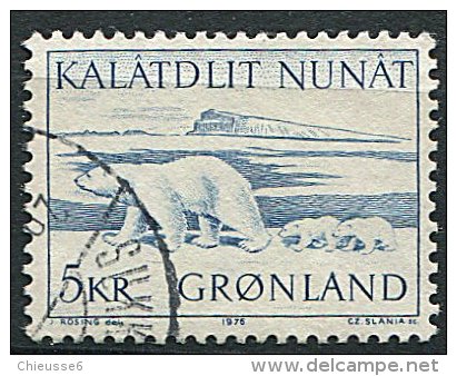 (cl 6 - P.24)  Groënland Ob N° 84 (ref. Michel Au Dos) - Ours  Polaire  - - Used Stamps