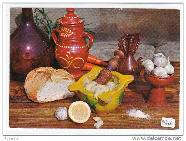 PO8080# RICETTE TIPICHE GASTRONOMIA - SPAGNA - ALLIOLI - AGLIO - MORTAIO  No VG - Ricette Di Cucina