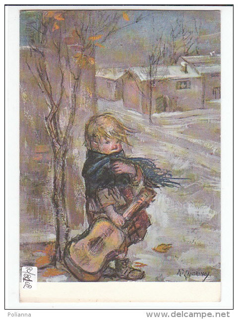 PO8102# ILLUSTRATORE ZANDRINO - BAMBINI - CHITARRA  VG 1970 - Zandrino