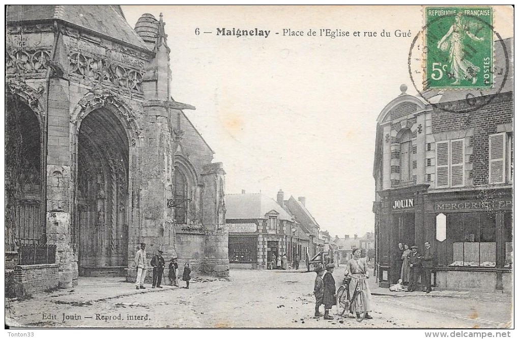 MAIGNELAY - 60 - Place De L'Eglise Et Rue Du Gué - ENCH33 - - Maignelay Montigny