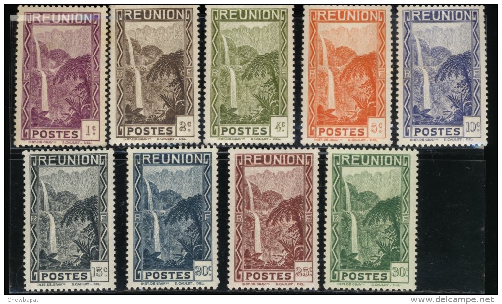 Réunion - Neuf - Charnière  Y&T 1933  N° 125-126-127-128-129-130-131-132-133 Cascade St-Denis Bras Des Demoiselles - Unused Stamps