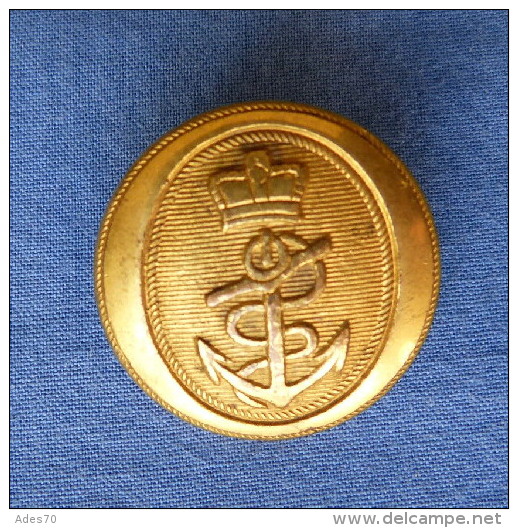 Bouton D´Officier De La Marine Anglaise XIXème - Buttons