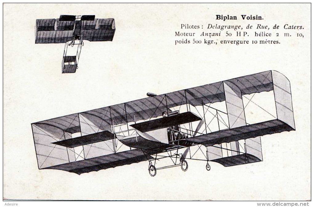 BIPLAN VOLSIN - Flugzeug, Vorläufer - ....-1914: Précurseurs