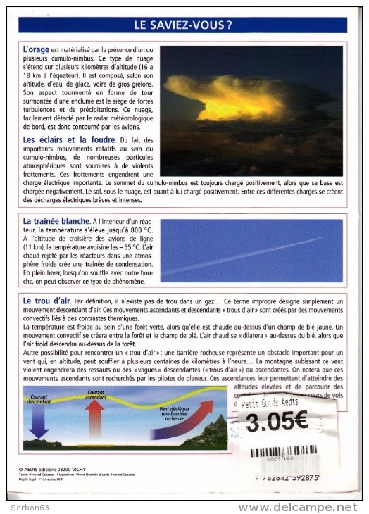 1 PETIT GUIDE NEUF L'AVIATION  POURQUOI ET COMMENT UN AVION PEUT VOLER... LIVRET N° 188 ED. AEDIS 8 PAGES - Avion