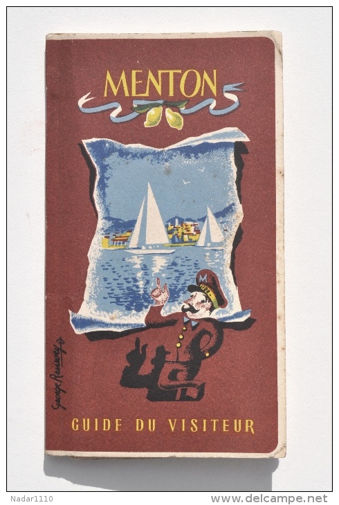 MENTON - Guide Du Visiteur, 1949 - 52 Pages. - Dépliants Touristiques