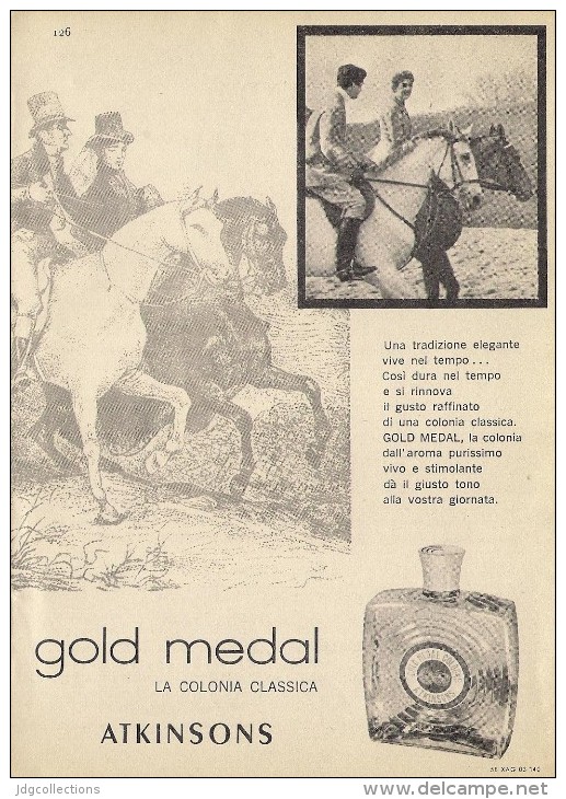 # ATKINSONS ENGLISH LAVENDER 1950s Italy Advert Pubblicità Publicitè Parfum Perfume Profumo Cosmetics Horse - Unclassified