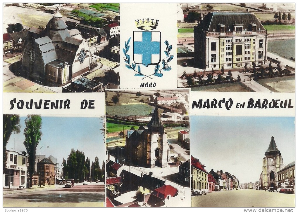 NORD PAS DE CALAIS - 59 - NORD -  MARCK EN BAROEUL - CPSM GF Couleur Multivues - Marcq En Baroeul