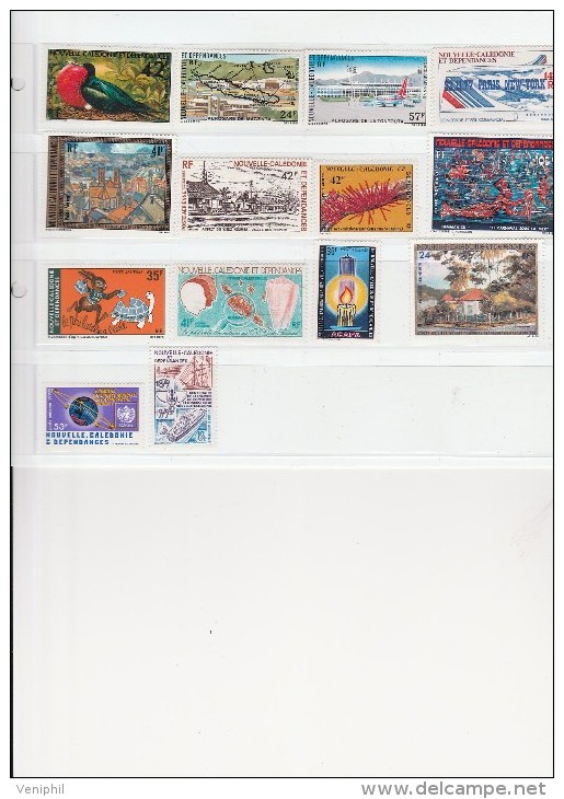 NOUVELLE-CALEDONIE  - TIMBRES N° 178 A 191 - 14 VALEURS -NEUF X  COTE : 71,60 € - Unused Stamps