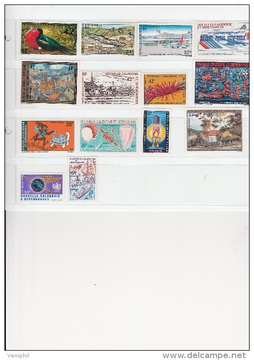 NOUVELLE-CALEDONIE  - TIMBRES N° 178 A 191 - 14 VALEURS -NEUF X  COTE : 71,60 € - Ungebraucht