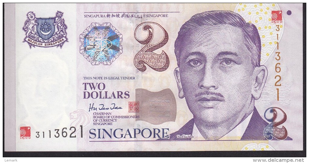 Singapore 2 Dollar 2000 P45 UNC - Singapour