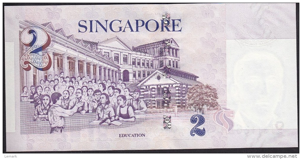 Singapore 2 Dollar 2000 P45 UNC - Singapur