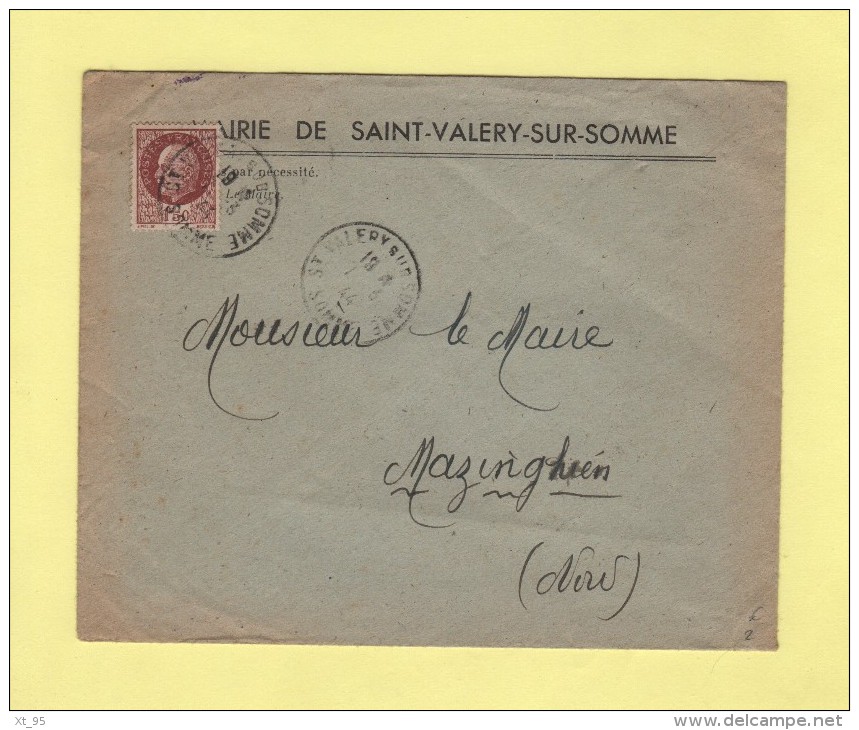 Mairie De Saint Valery Sur Somme - 7-3-1944 - 1921-1960: Période Moderne