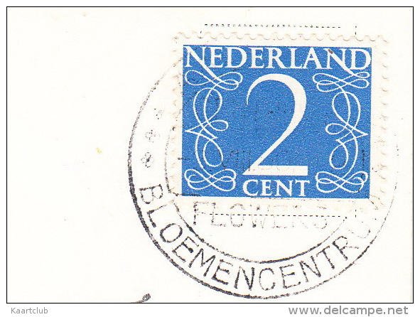 Aalsmeer - Centrum Van Watersport (Zeilboten) - 'Flowers Bloemencentrum' Postmark/stempel  - Noord-Holland / Nederland - Aalsmeer