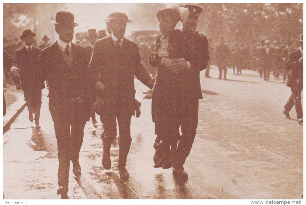 SUFFAGETTE INTEREST. MRS PANKHURST BEING ARRESTED. REPRINT - People