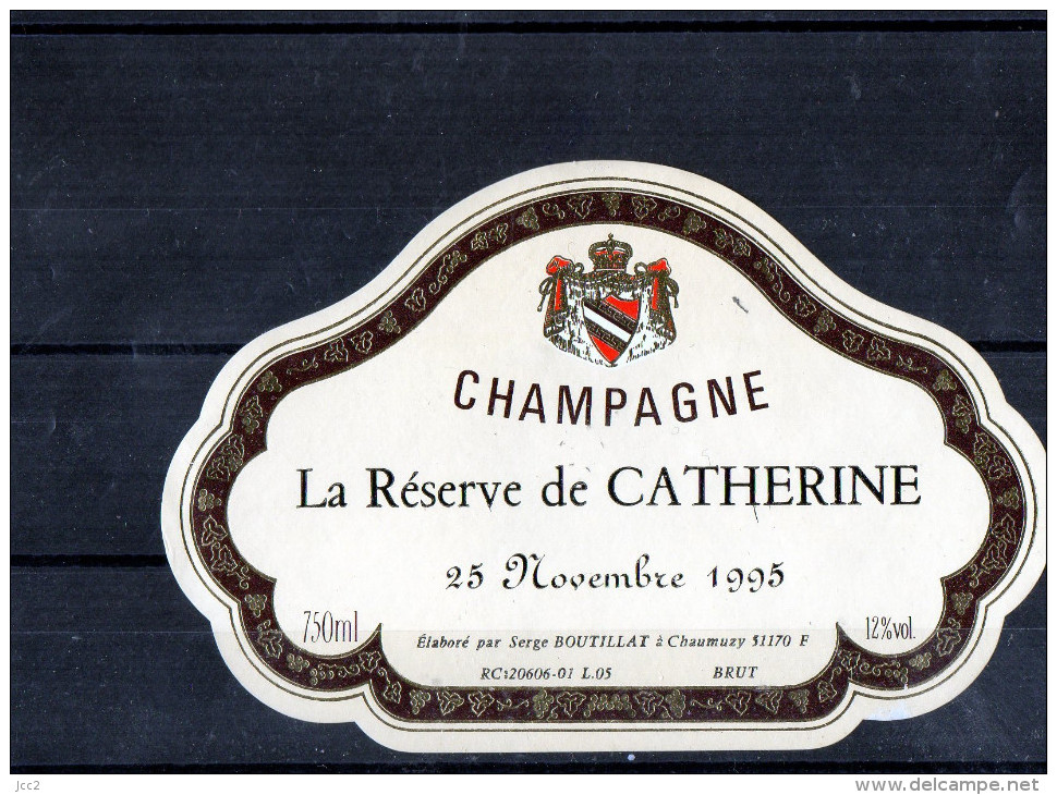 CHAMPAGNE - Réserve Catherine 25 Novembre 1995 - Vornamen