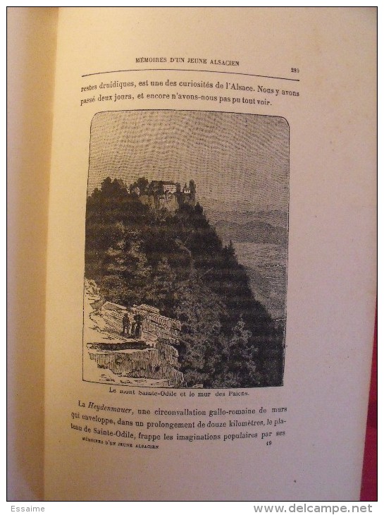 mémoires d'un jeune alsacien. joseph Wirth. éd lecène oudin. sd (vers 1890/1900). beau cartonnage