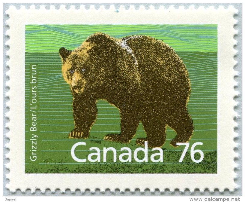 N° Yvert 1082 - Timbre Du Canada (1989) - MNH - Ours Brun (JS) - Unused Stamps