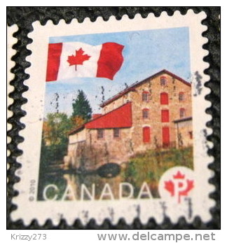 Canada 2010 Flag Over Historic Mills Old Stone Mill P - Used - Gebruikt