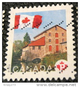 Canada 2010 Flag Over Historic Mills Old Stone Mill P - Used - Used Stamps