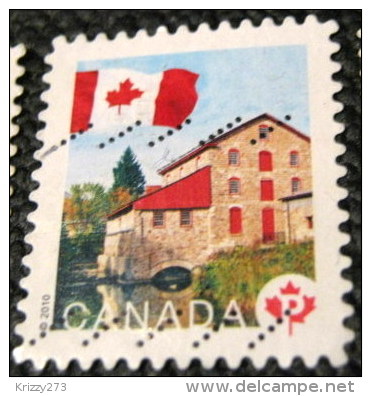 Canada 2010 Flag Over Historic Mills Old Stone Mill P - Used - Gebruikt