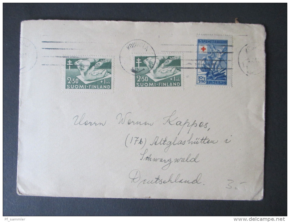 Finnland 1947. Schöner Beleg. MiF. Bekämpfung Der Tuberkulose - Lettres & Documents