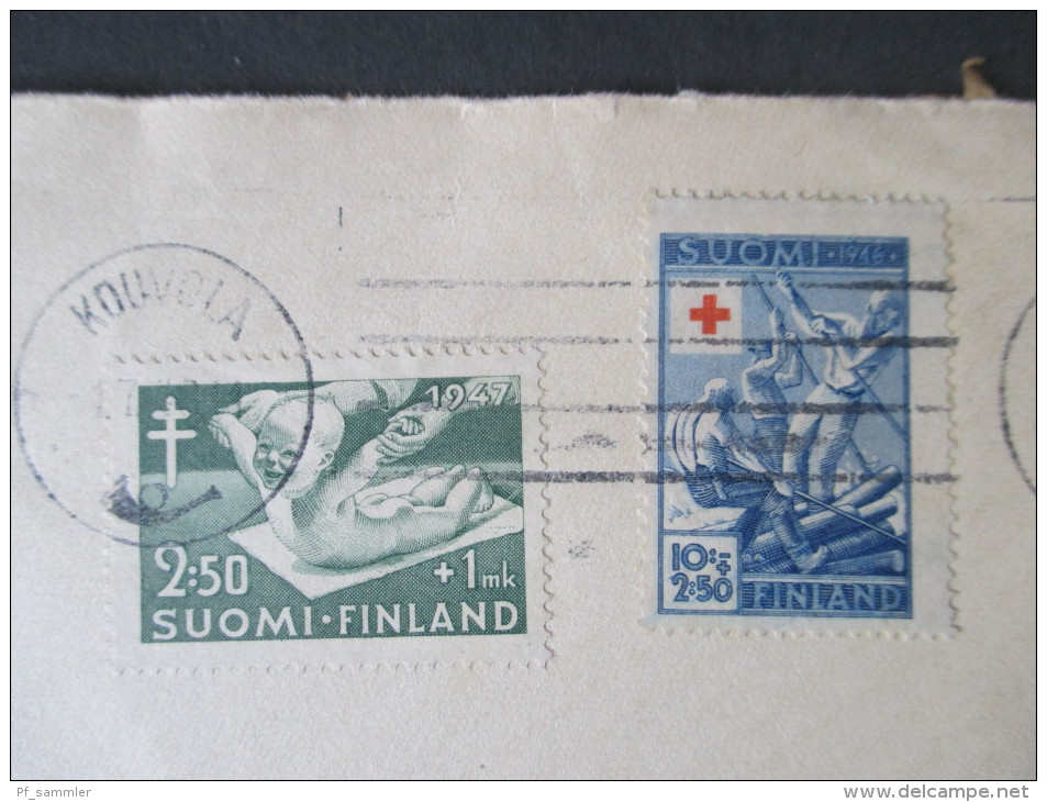 Finnland 1947. Schöner Beleg. MiF. Bekämpfung Der Tuberkulose - Storia Postale