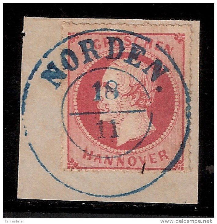 Hannover, 1 Gr. " NORDEN " Glasklar , Luxus-Briefstück , #3150 - Hanover