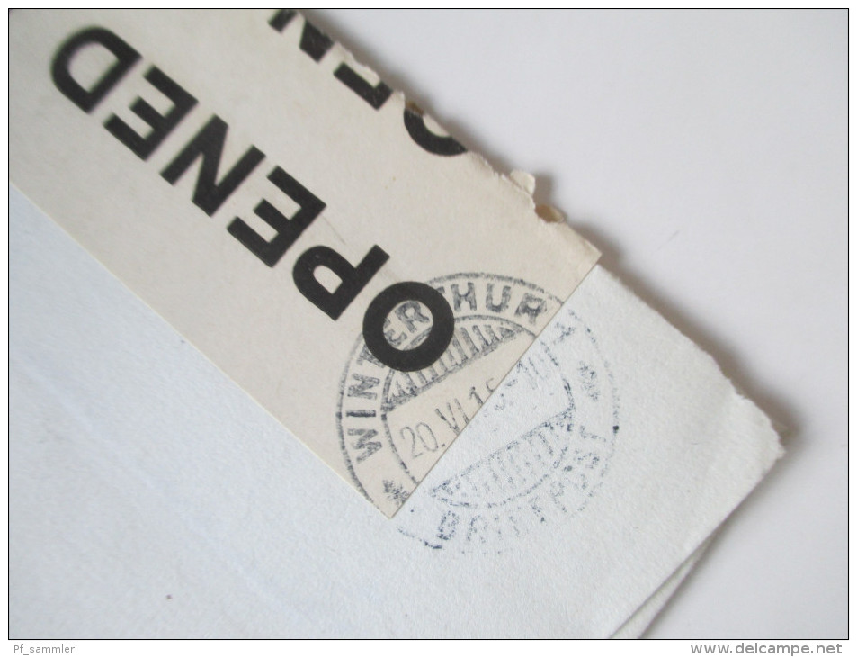 GB 1915 Zensurpost In Die Schweiz. Viele Stempel. Opened By Censor 517. - Covers & Documents