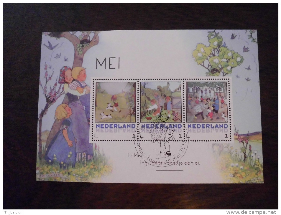Nederland The Netherlands 2015 - Rie Cramer - Postzegelblok + 3 Kaarten - Oblitérés