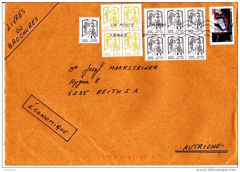 Auslands - Brief Von 59760 Grande Synthe Mit Schöner Misch - Mehrfachfrankatur 2015 - Covers & Documents