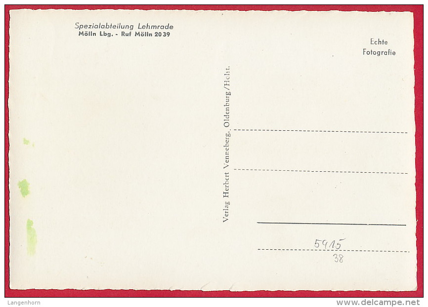 AK 'Lehmrade Bei Mölln' (Herzogtum Lauenburg) ~ 1960 - Moelln