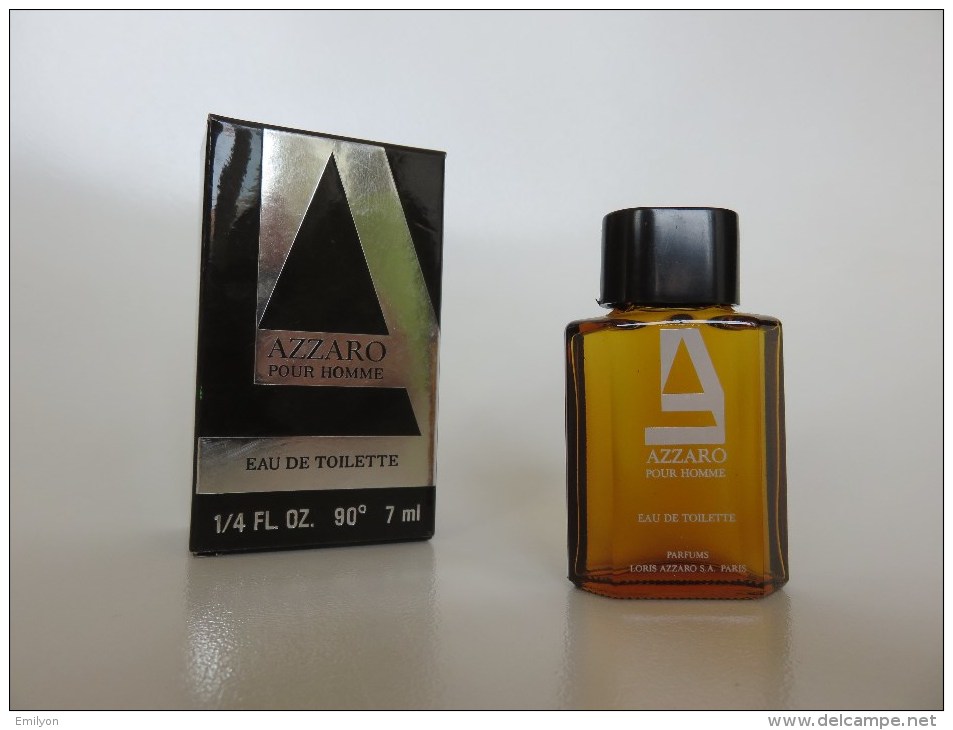 Azzaro Pour Homme - Eau De Toilette - RARE Boite Avec "90°" - Miniatures Men's Fragrances (in Box)