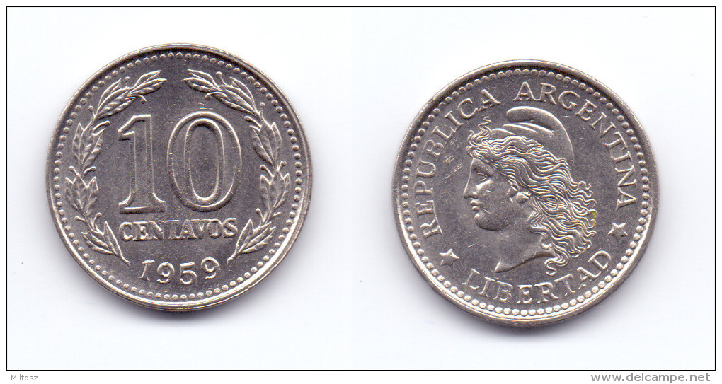 Argentina 10 Centavos 1958 - Argentina