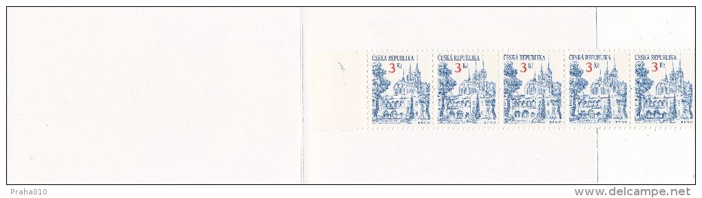 Czech Rep. / Stamps Booklet (1994) 0035 ZS 3 Brno City (architecture, Postal Museum In Prague; Riding Messenger) (J3819) - Neufs