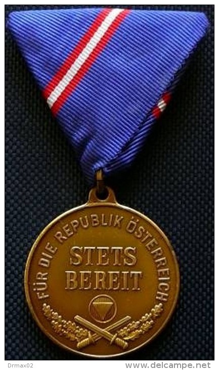 Always Ready AUSTRIA 2ND REPUBLIC HONOR MEDAL FOR THE REPUBLIC AUSTRIA "STETS BEREIT"  INSIGNIA MILITARIA - Austria