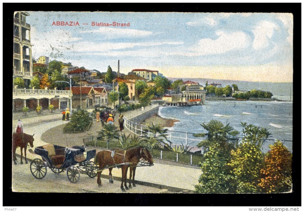 Abbazia. Slatina-Strand / Postcard Circulated - Croatie